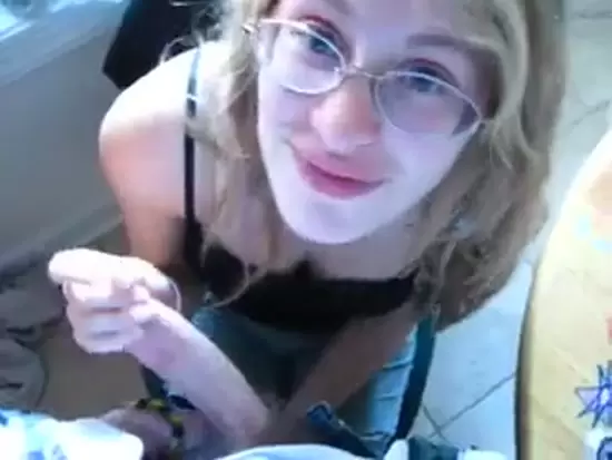 File name Blonde lady gets a backdoor blowjob while her man chills outside