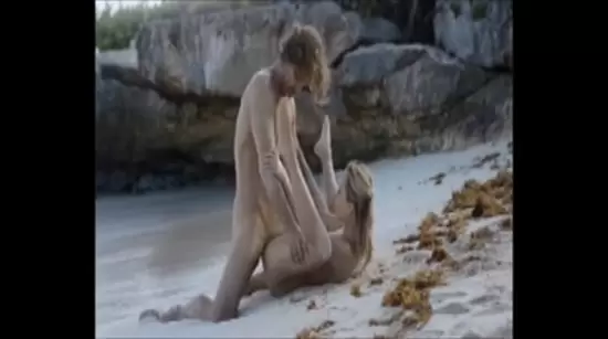 Public pervert outdoors sex cumshot on the beach