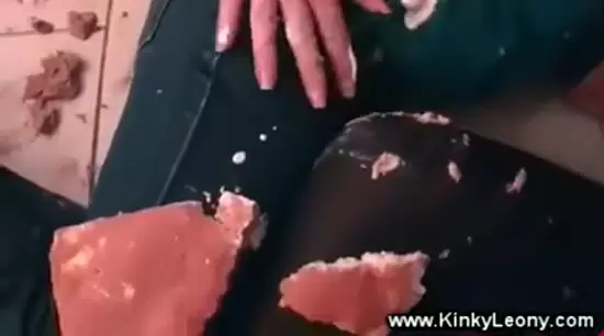 Food fight sluts attacking each other with cake