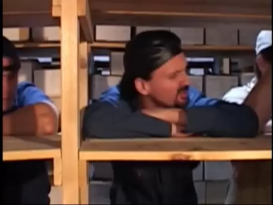 Gorgeous beautiful girls spanked fucking the warehouse guys Camel Toe