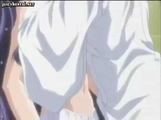 Two anime lesbian girls are fondling boobs and rubbing pussy