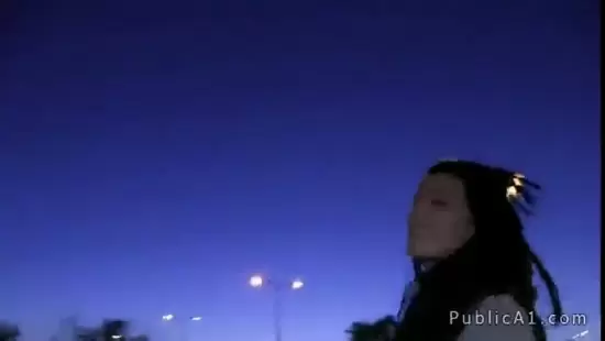 Perfect girl gets fucked bent over in public
