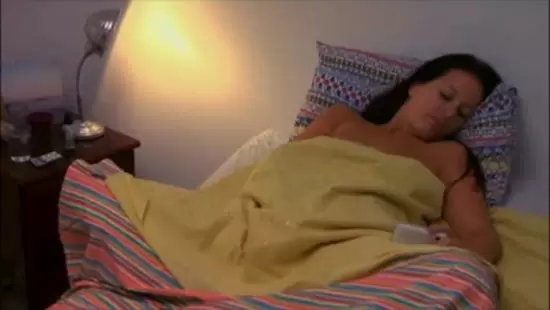 Masturbating to Porn on her Phone on Spycam