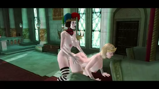 The queen's futanari clown